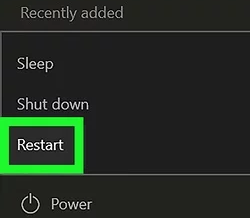 Restart your computer